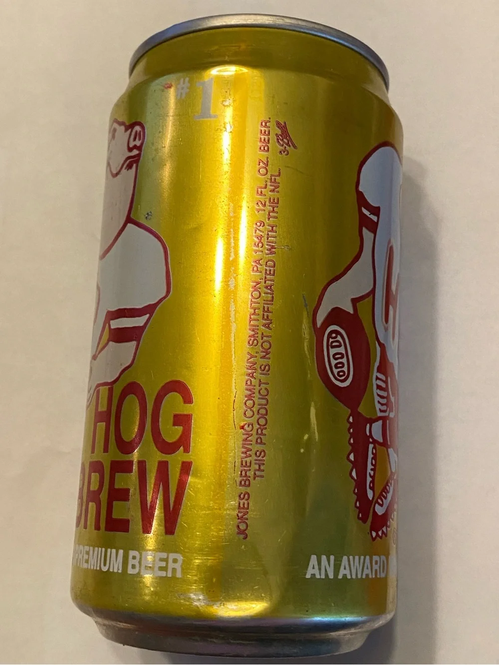 Hog Brew Beer Can (from 1991)